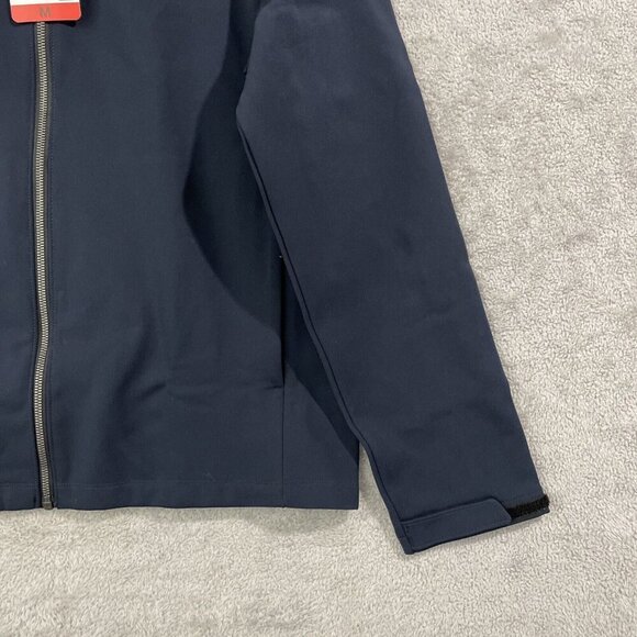 NEW 32 Degrees Heat Men's M Regular Fit Stand Collar Full Zip Jacket, Blue - Picture 8 of 9